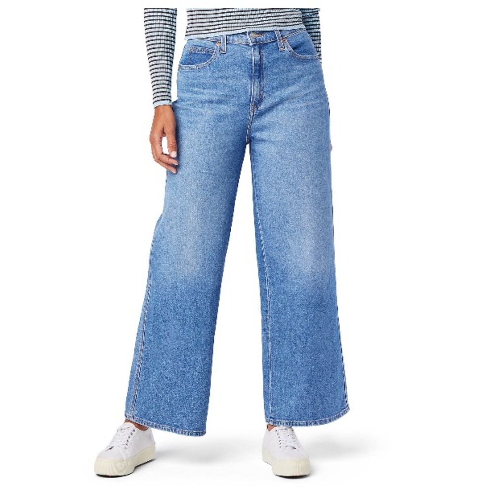 Levi’s Strauss Signature Heritage high waist wide leg Crop jeans